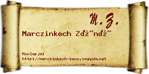 Marczinkech Zénó névjegykártya
